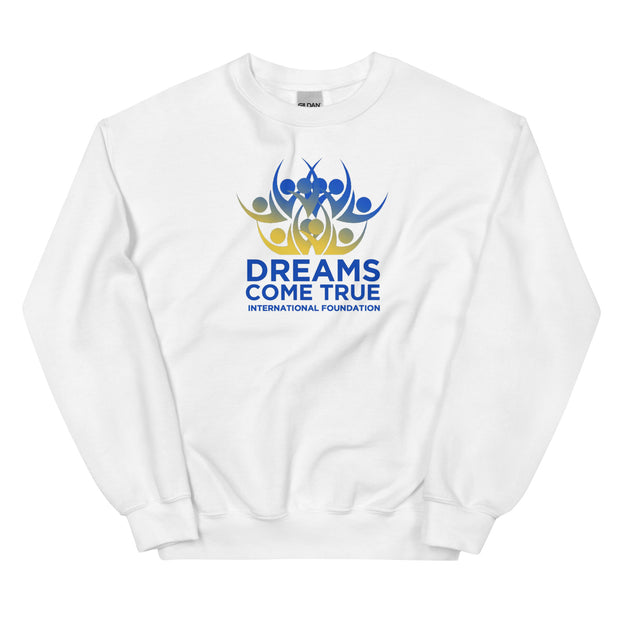 Dreams Come True Volunteer White Unisex Sweatshirt