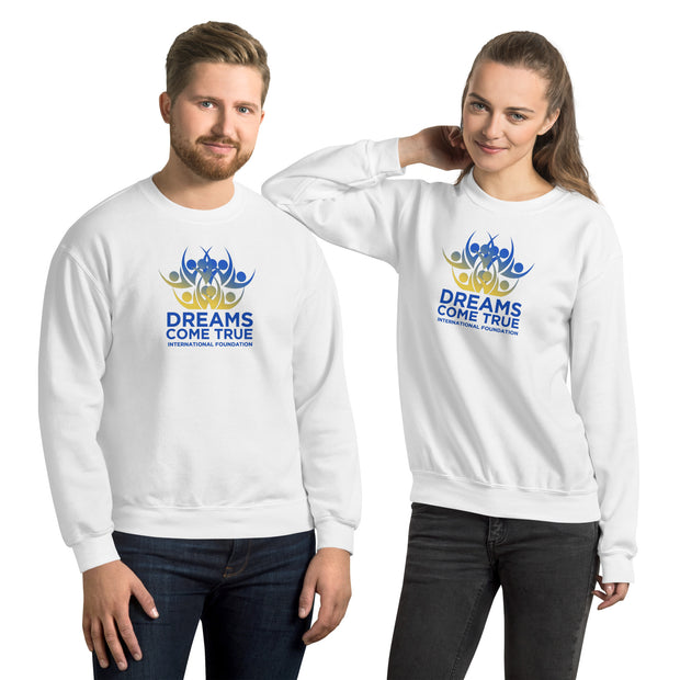 Dreams Come True Volunteer White Unisex Sweatshirt