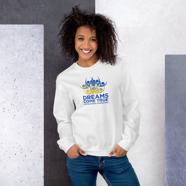Dreams Come True Volunteer White Unisex Sweatshirt