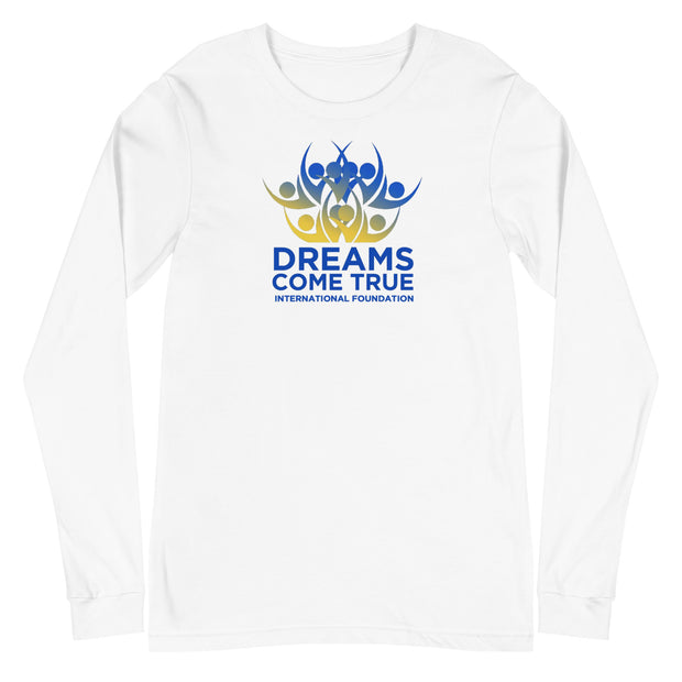 Dreams Come True Volunteer Unisex Long Sleeve White Tee