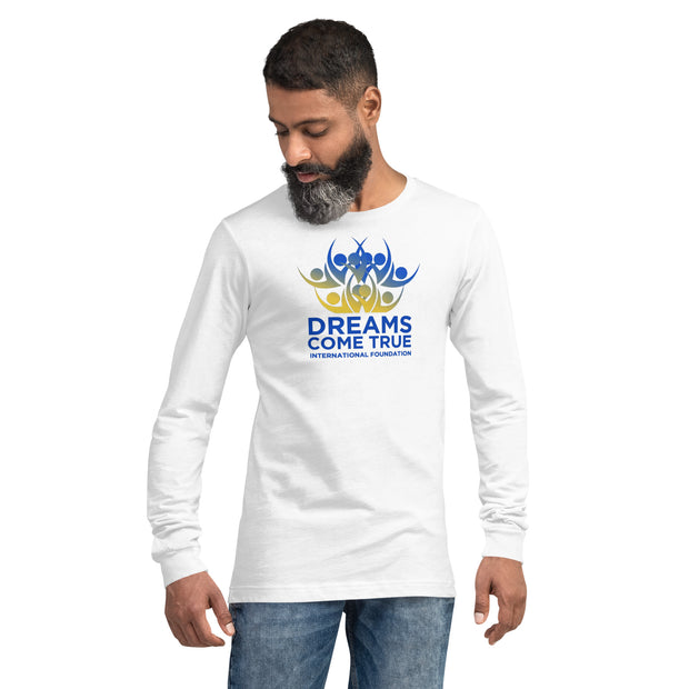 Dreams Come True Volunteer Unisex Long Sleeve White Tee